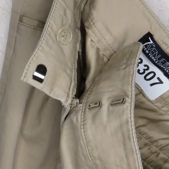 New York & Company* Women's Multipocketed 1.5" Belt Loop Khaki Capris~ Size 6 - Picture 13 of 13